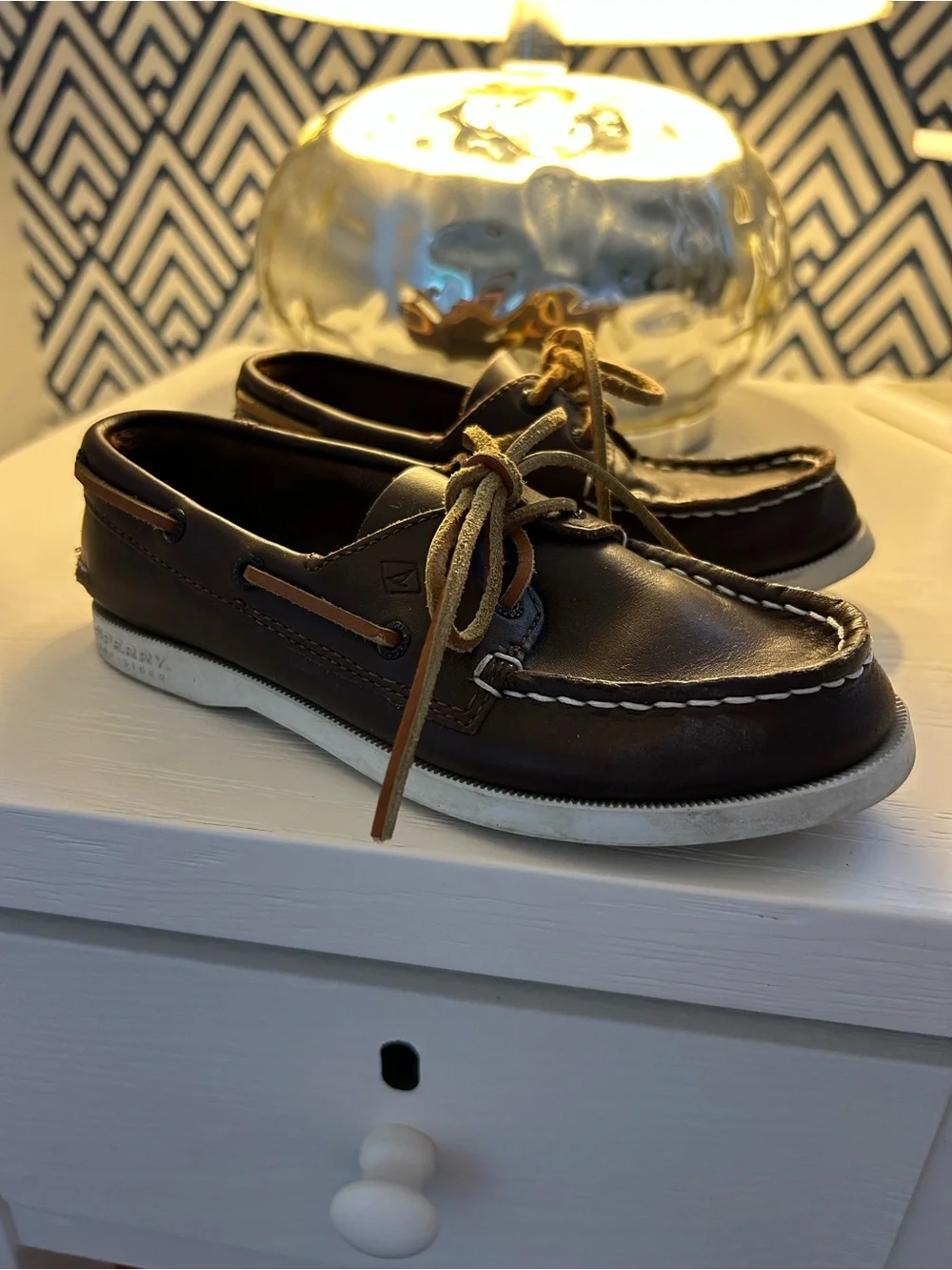 Sperry Kids Brown Leather Boat Shoes